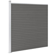 Pannello di recinzione | Recinzione da Giardino in WPC 175x186 cm Grigio