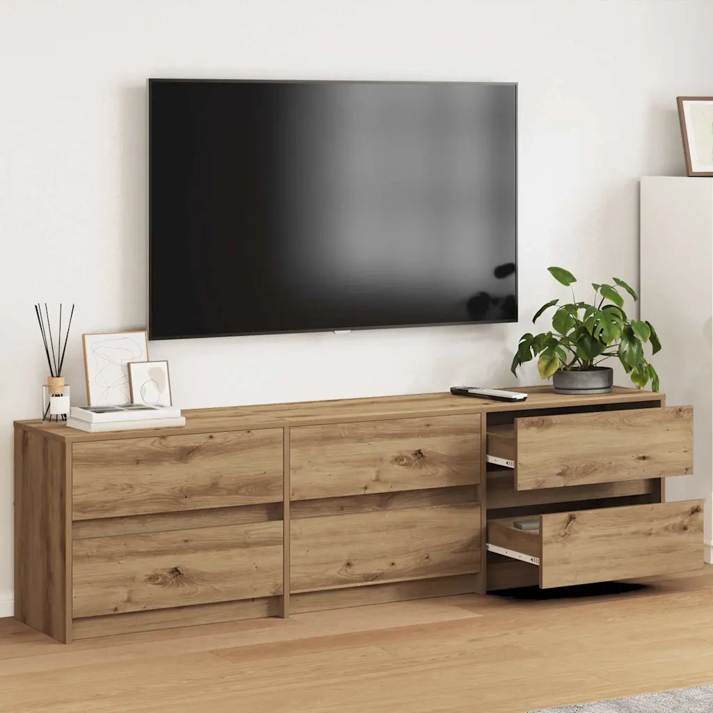 Unità TV 2 pcs Rovere artigianale 180 x 34 x 50 cm 3385629