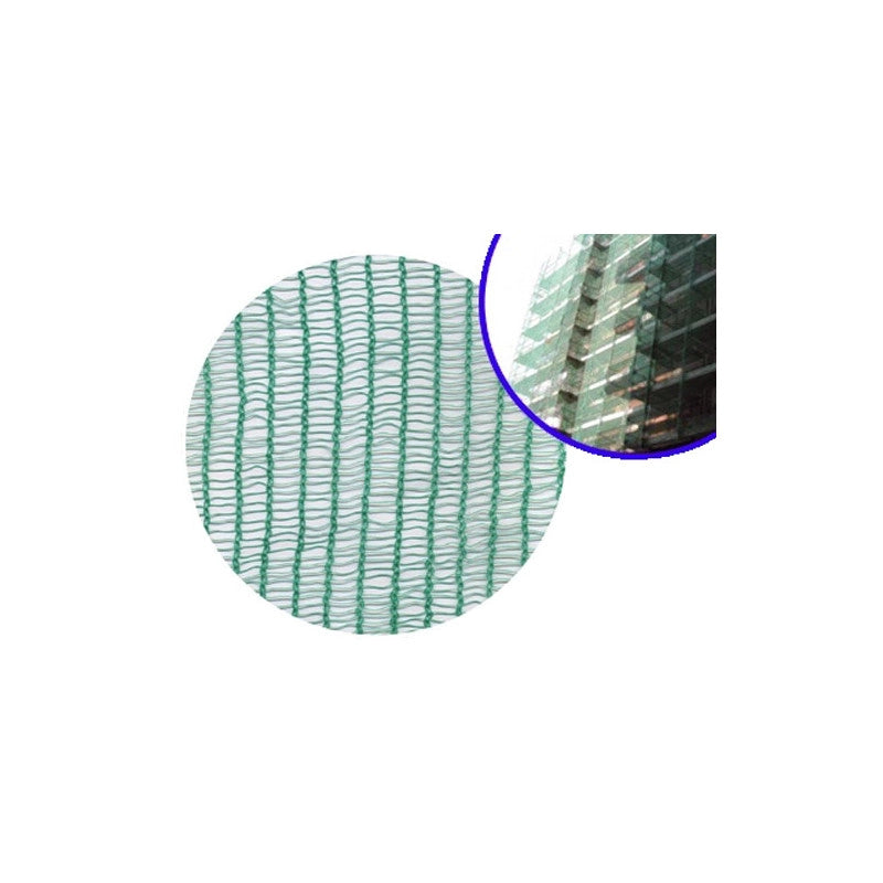Rete per ponteggi Brixo verde H1,8x25 m – HDPE monofilo – 50 g/m² – Occhielli metallici