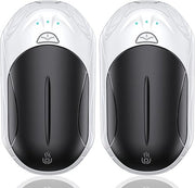 Set di 2 riscaldatori elettrici, 6000 mAh, ricaricabile via USB, 3 modalità di riscaldamento, riscaldamento rapido, regalo caldo, ideale per sport invernali, campeggio in inverno
