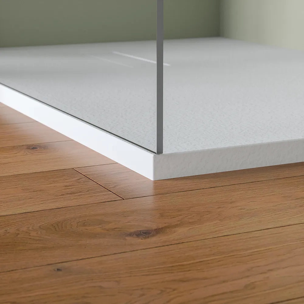 Piatto doccia 80x120 cm in marmoresina bianco effetto pietra | Merlera