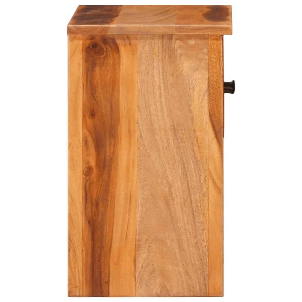 Comodino | Armadio da Notte | Mobiletto da notte 40x30x50 cm in Legno Massello