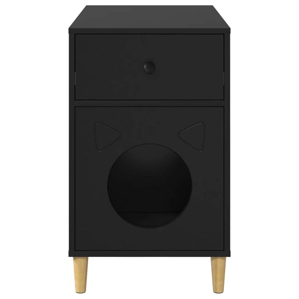 Casa per Gatti Nero 72 x 42.5 x 70 cm Legno multistrato 8000681