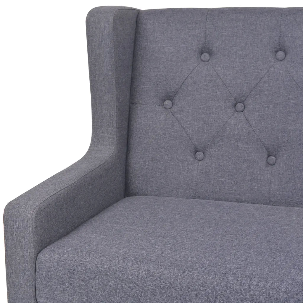Divano a 2 Posti in Stoffa Grigio cod mxl 11711