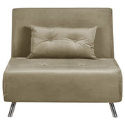 Divano letto di colore verde oliva tessuto imbottito poltrona letto singolo pieghevole soggiorno