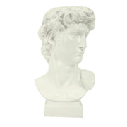 Portavaso resina busto bianco cm 17,3x17h27,5
