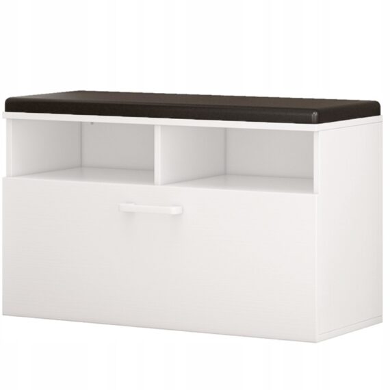 Scarpiera, bianca 85x35x46 cm