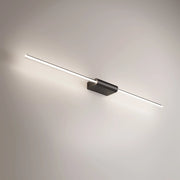 Brilliant Lampada da Parete o Soffitto a LED, Design Lineare in Alluminio Verniciato Nero, Diffusore Cilindrico 360°, Dimmerabile 9W, 87.2 cm