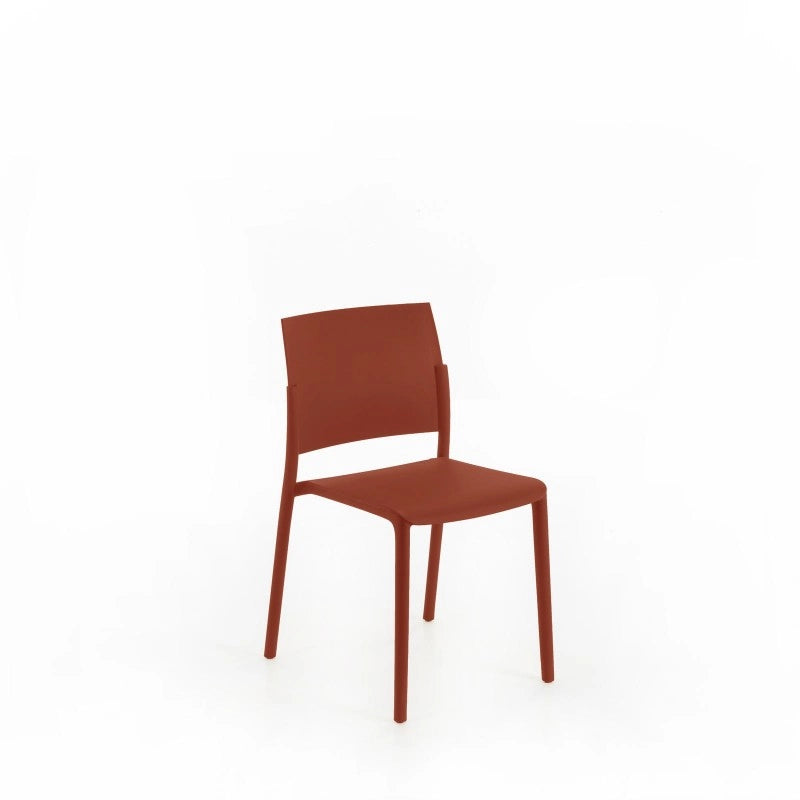 Set di 4 Venus – set da quattro sedie in poliprene ruggine - STONES