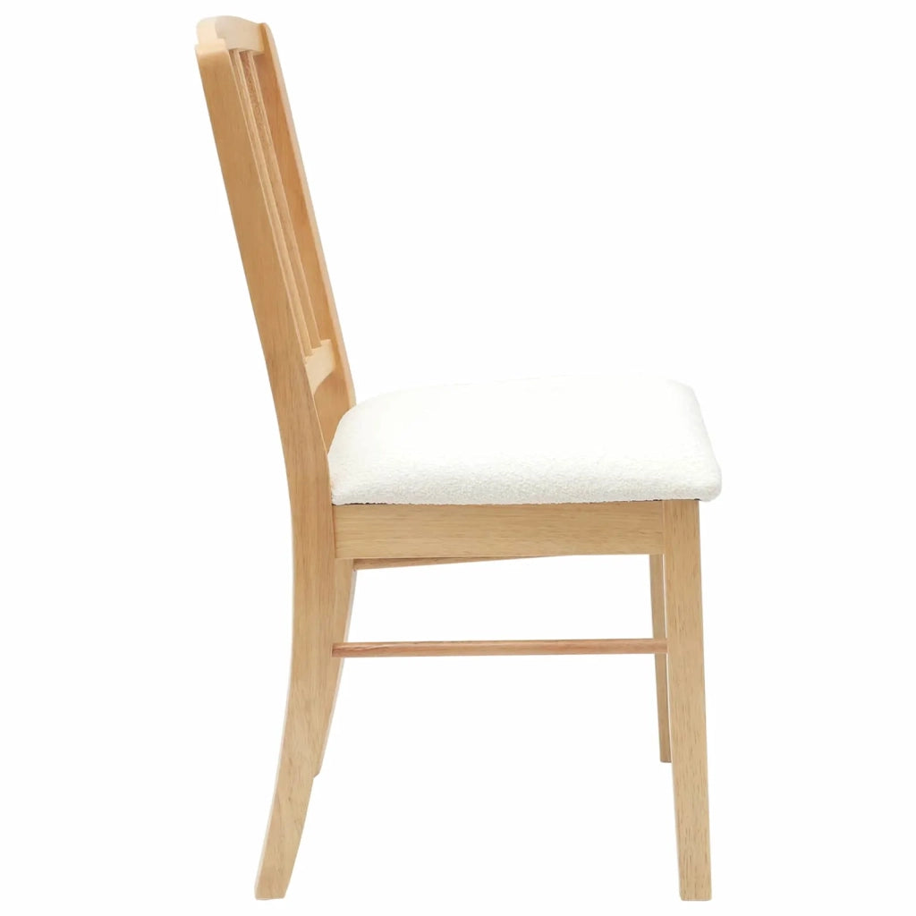 Sedie da pranzo 2 pcs Naturale 50 x 52,5 x 91 cm
