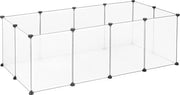 Ren per Animali da Casetta per Bambini - 140x72x46 cm - Transparante