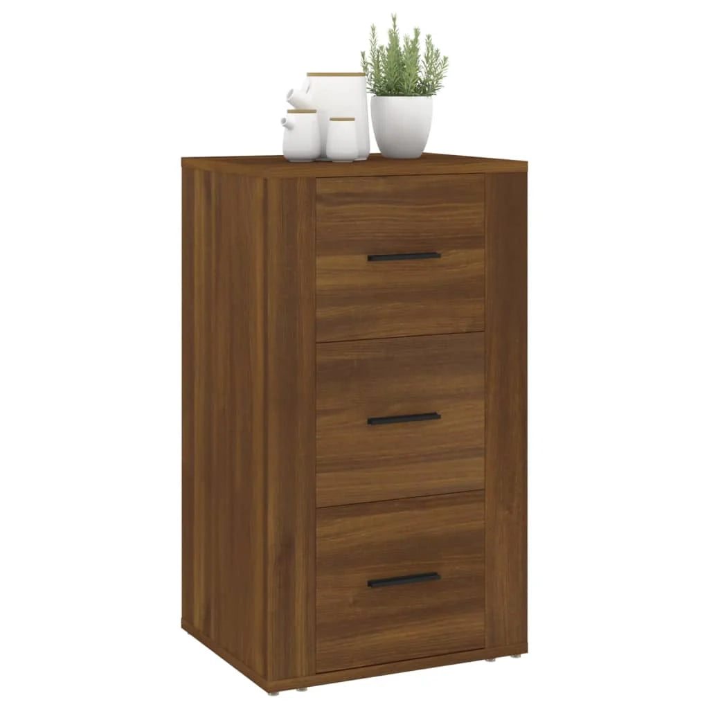 Buffet credenza cassettiera armadio mobile contenitore organizer per cucina soggiorno salotto 40 x 33 x 70 cm legno ingegnerizzato marrone 02_0031246