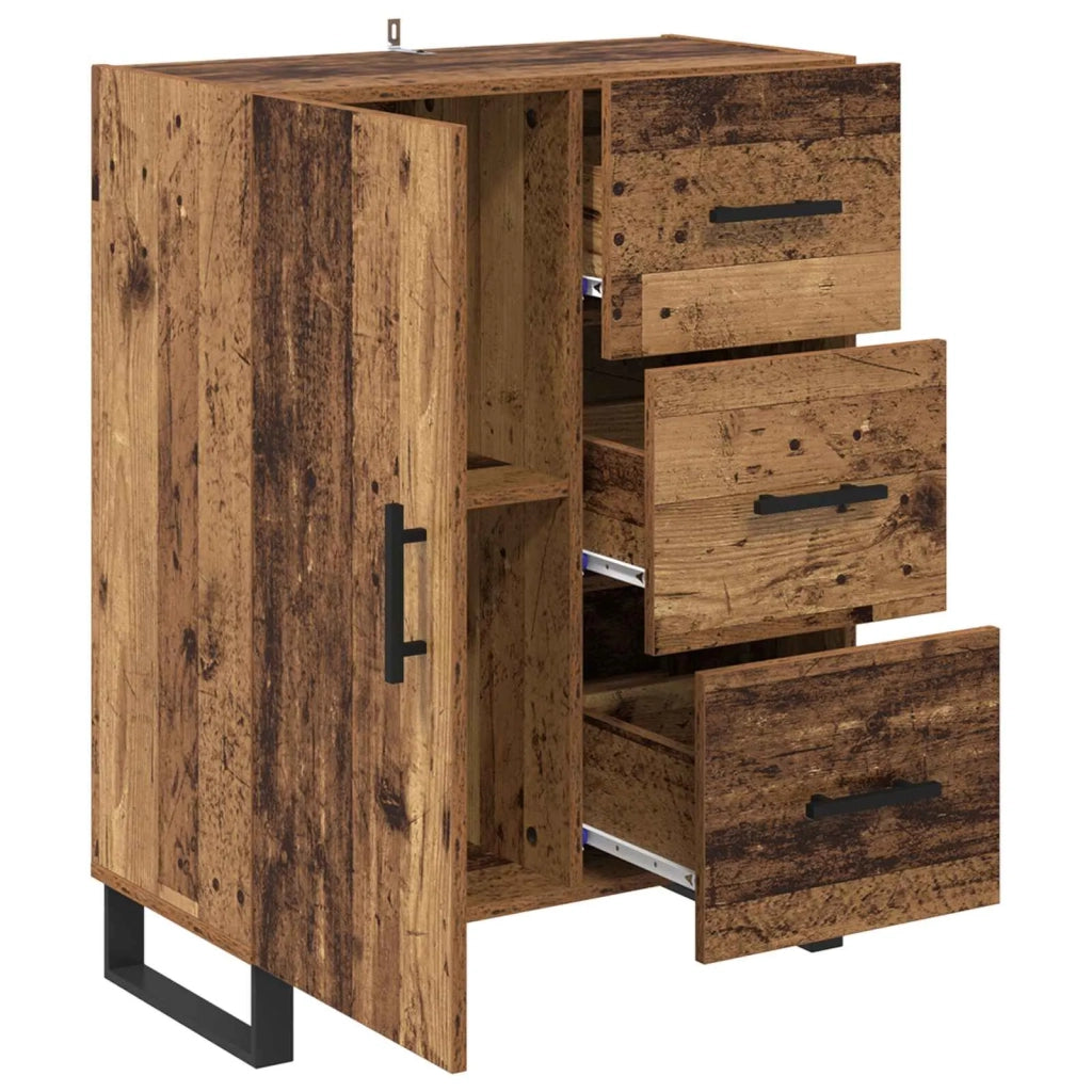 Credenza | Madia | Buffet da pranzo | Armadio da pranzo con cassetto Legno vecchio 69,5 x 34 x 90 cm