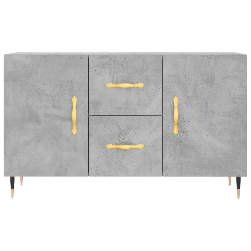Buffet credenza cassettiera armadio mobile contenitore organizer per cucina soggiorno salotto 100 x 36 x 60 cm legno ingegnerizzato grigio 02_0031830