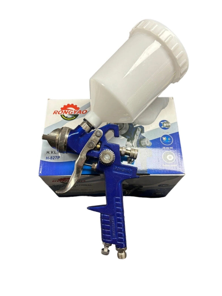 PISTOLA AEROGRAFO ARIA SERBATOIO 1.3 UGELLO SPRUZZO VERNICIATURA 600ML