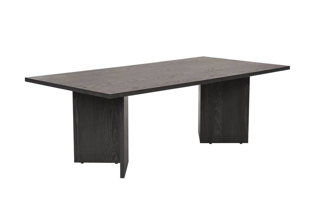 Tavolino da caffè in legno "Sabin" - 60 x 119 x 40 cm - Nero Chiaro