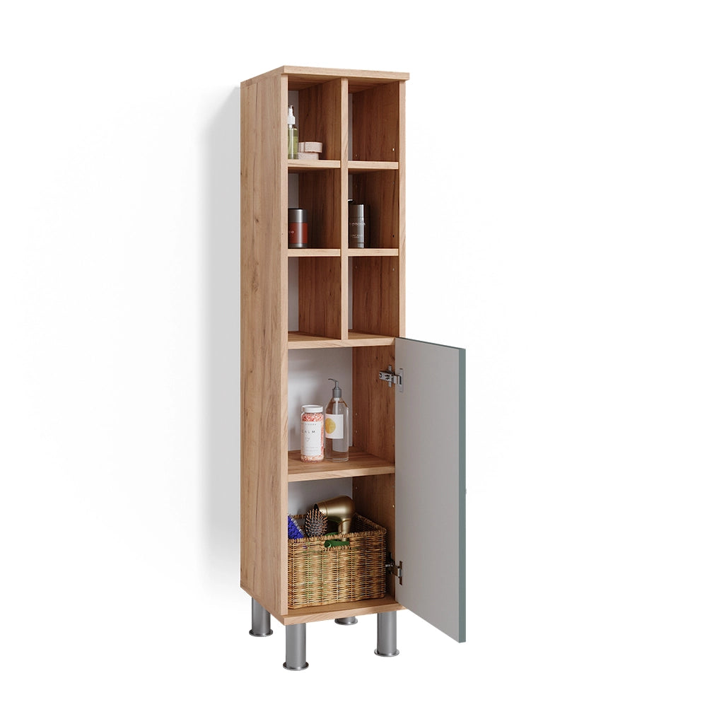 Mobiletto bagno Fynn Verde 30 x 130.6 cm porta grande Vicco