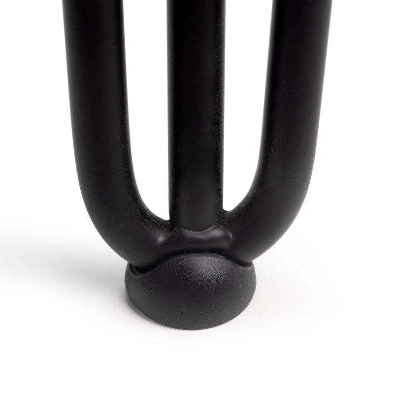 Lotto di 4 gambe Hairpin a 3 aste per tavolo, altezza 710mm, Acciaio, Verniciato nero