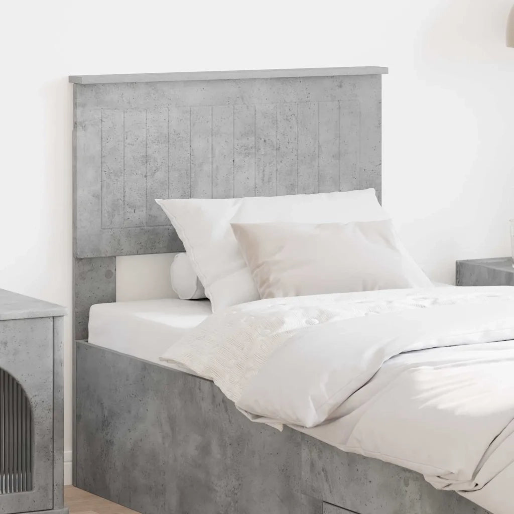 Testiera-Testata-Testiera Decorativa Grigio cemento 75 cm Legno multistrato 345291