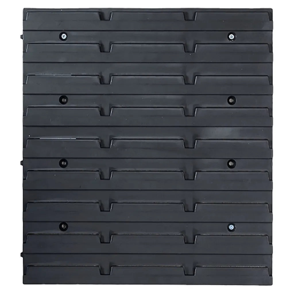 Kit Contenitori 39 pz con Pannelli a Parete Rosso e Nero CFW8258478