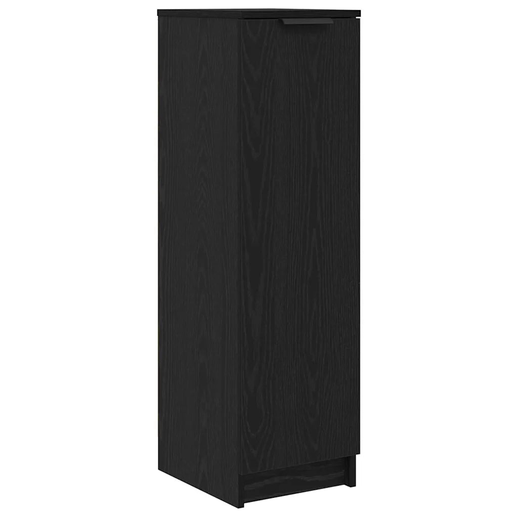 Mobile per scarpe con porta-Scarpiera Rovere Nero 29,5 x 35 x 101 cm