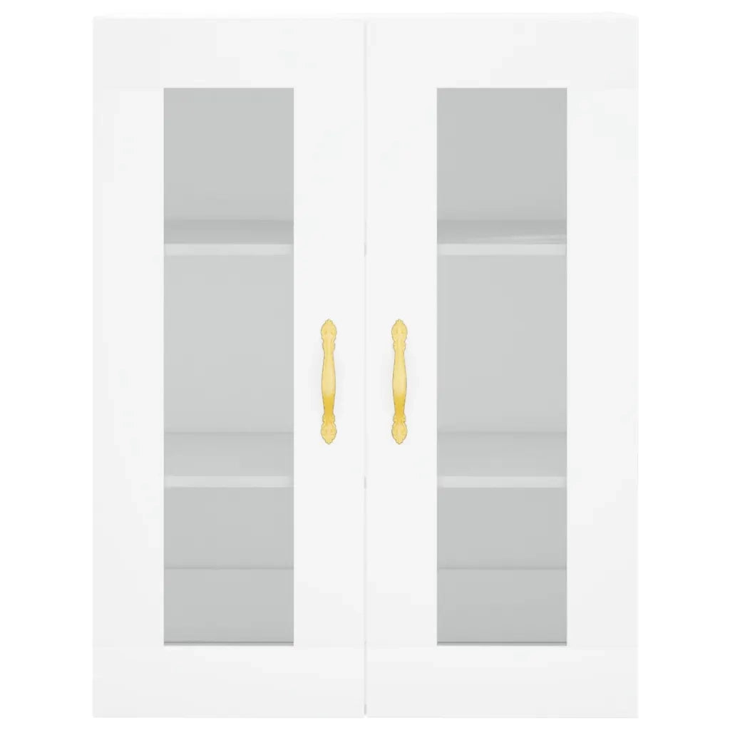 Credenza Bianca 69,5x34x180 cm in Legno Multistrato 3198641