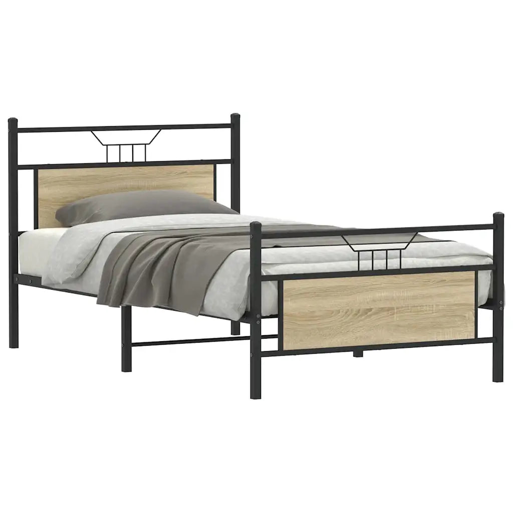 Giroletto senza Materasso Rovere Sonoma 107x203cm in Truciolato