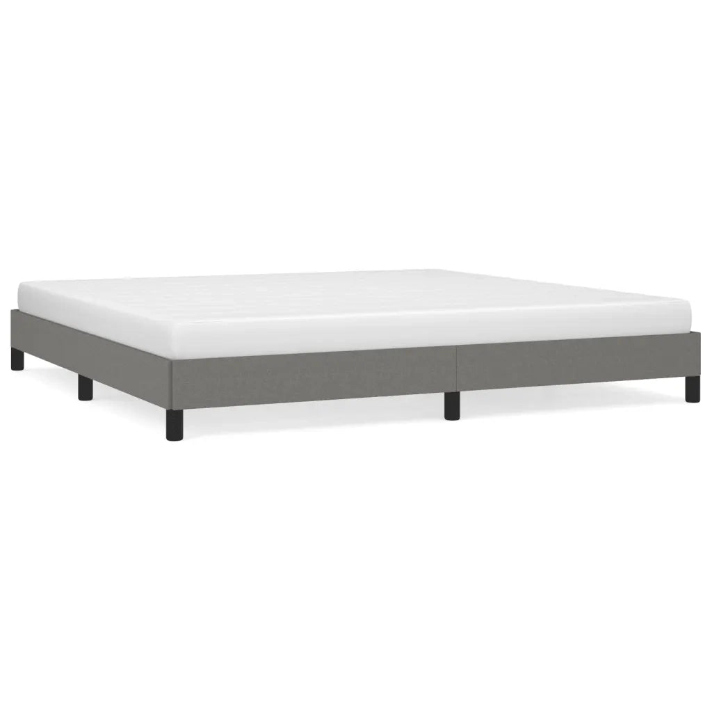 Giroletto senza Materasso Grigio Scuro 200x200 cm Tessuto 346745
