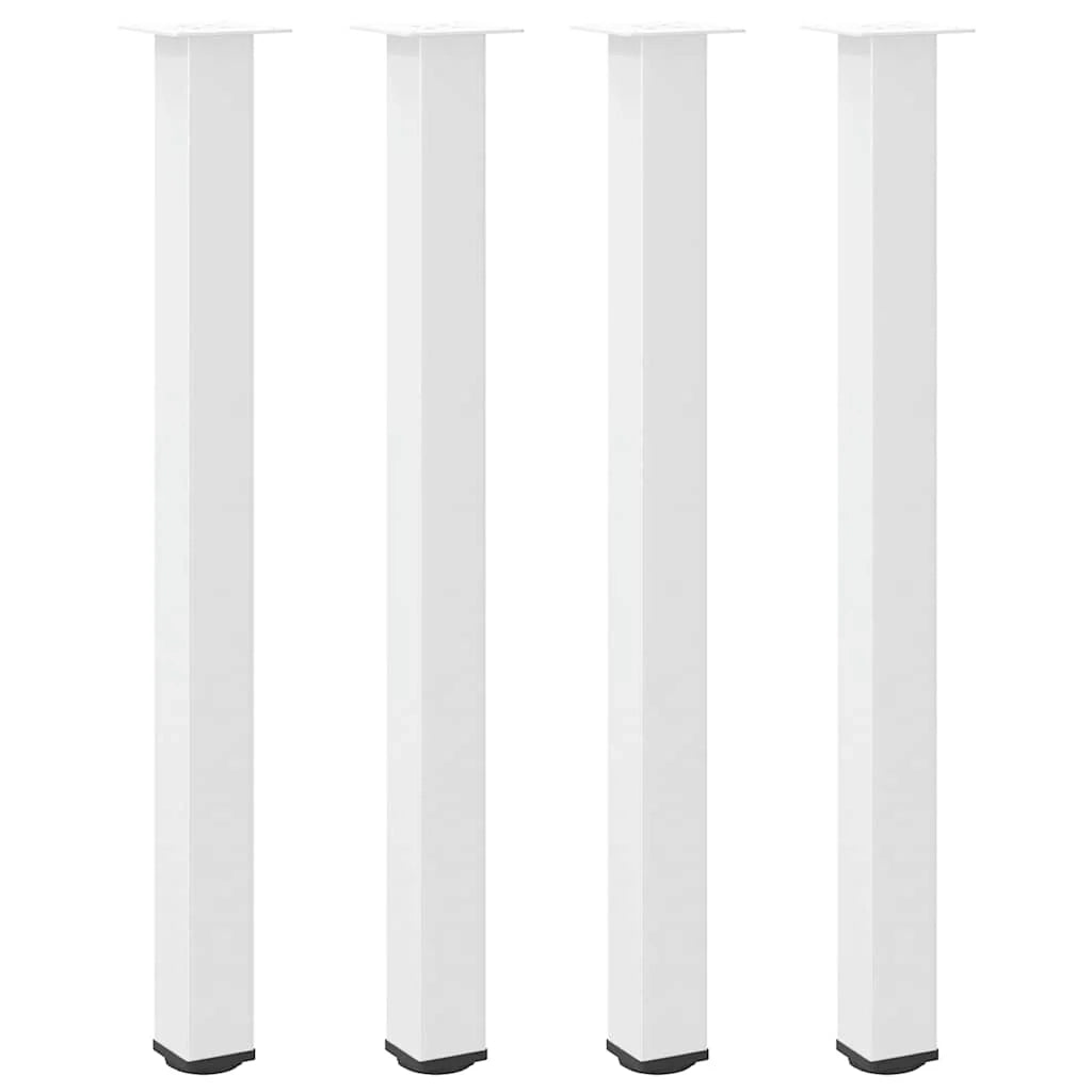 Set di 4 gambe regolabili per tavolo da bar 110-112 cm design moderno soggiorno/cucina acciaio bianco 02_0056778