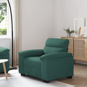 Divano Sedia-Poltrona Verde Scuro 100x81x84 cm in Tessuto