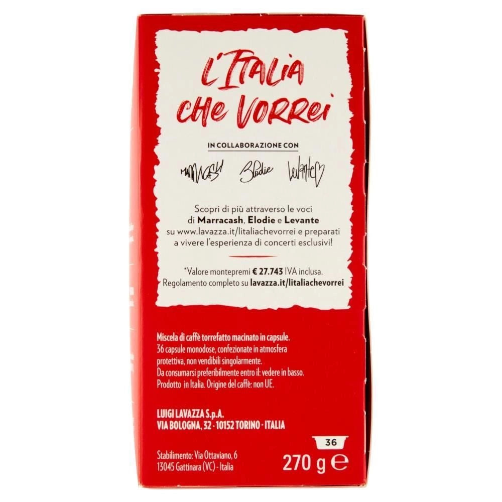 Lavazza A Modo Mio Qualità Rossa, 36 Capsule