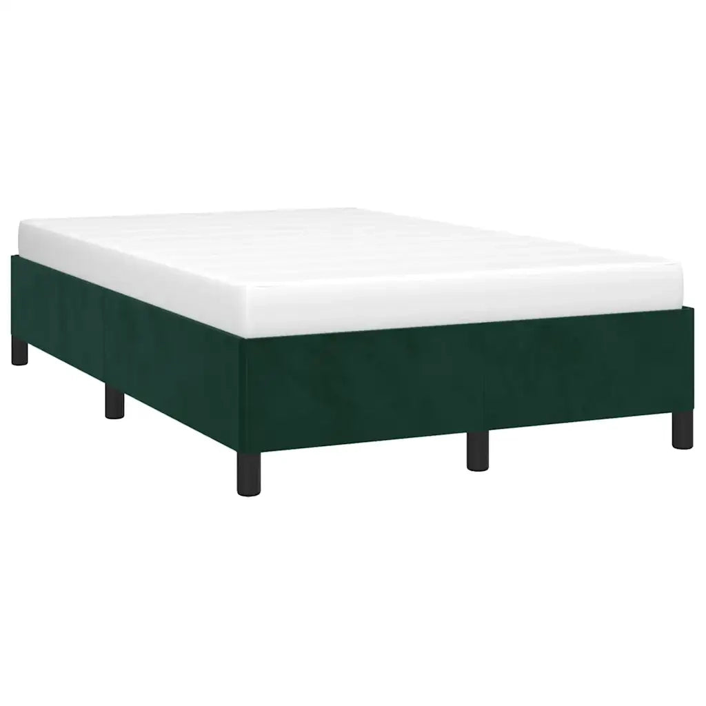 Giroletto senza Materasso Verde Scuro 120x190 cm Velluto