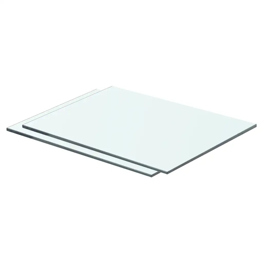 Mensole in Vetro Trasparente 2 pz 40x25 cm cod mxl 33347