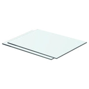 Mensole in Vetro Trasparente 2 pz 40x25 cm cod mxl 33347