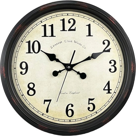 Orologio da Parete 30cm, Orologio da Parete Senza Scatto Silenzioso a Batterie, Stile Decorativo Moderno e Simple per Casa, Ufficio, Scuola, Cucina, Camera, Salotto (Grigio)