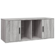 Mobile TV multimediale mensola TV credenza TV sala da pranzo soggiorno camera da letto Sonoma 100 x 35 x 40 cm legno ingegnerizzato grigio 02_0028330
