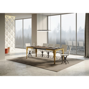 Tavolo allungabile 90x120/224 cm Paxon Evolution telaio Oro - Noce