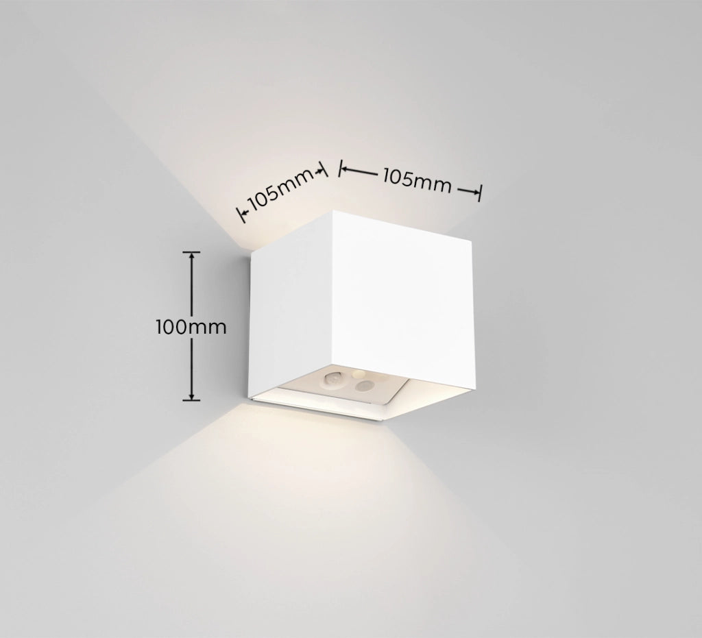 Applique esterna quadrata LED 1W sensore GENIE RL