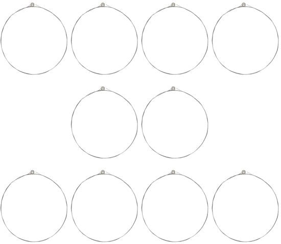 10 Stuks Hoge E-gitaarsnaren in Acciaio Inox