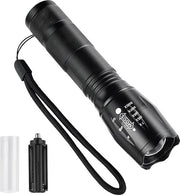 Lampada da tasca tattica con LED acqua resistente, funzione di ingrandimento (5 modalità) - torcia portatile per campeggio, escursioni e emergenze