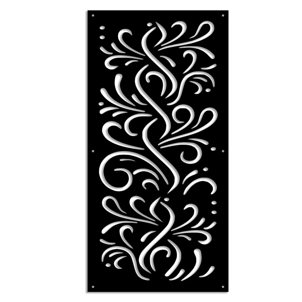 BLOW - Pannello in PVC traforato - Parasole Colore: nero, Misura: 50x150 cm