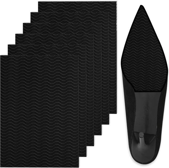 Set di 6 gomme per esterno, gomma esterna autoadesiva, riparazione zoccolo esterno, gomma esterna scarpa, set di gomma antiscivolo esterno, adatto a diverse misure di scarpe.