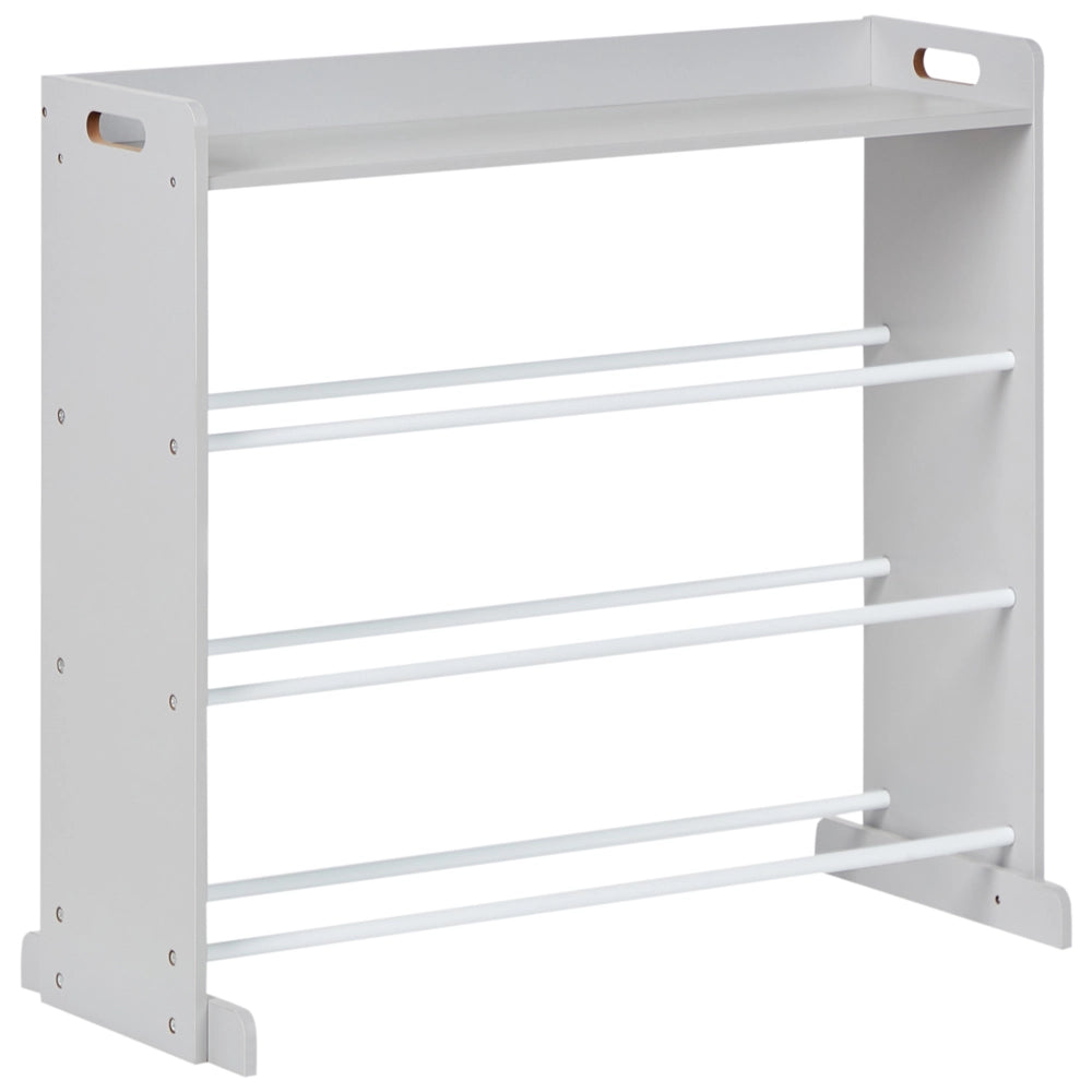 Scaffale con 9 contenitori Cassetti Grigio e Bianco MDF Plastica Unico Camera dei bambini Storage Design Moderno