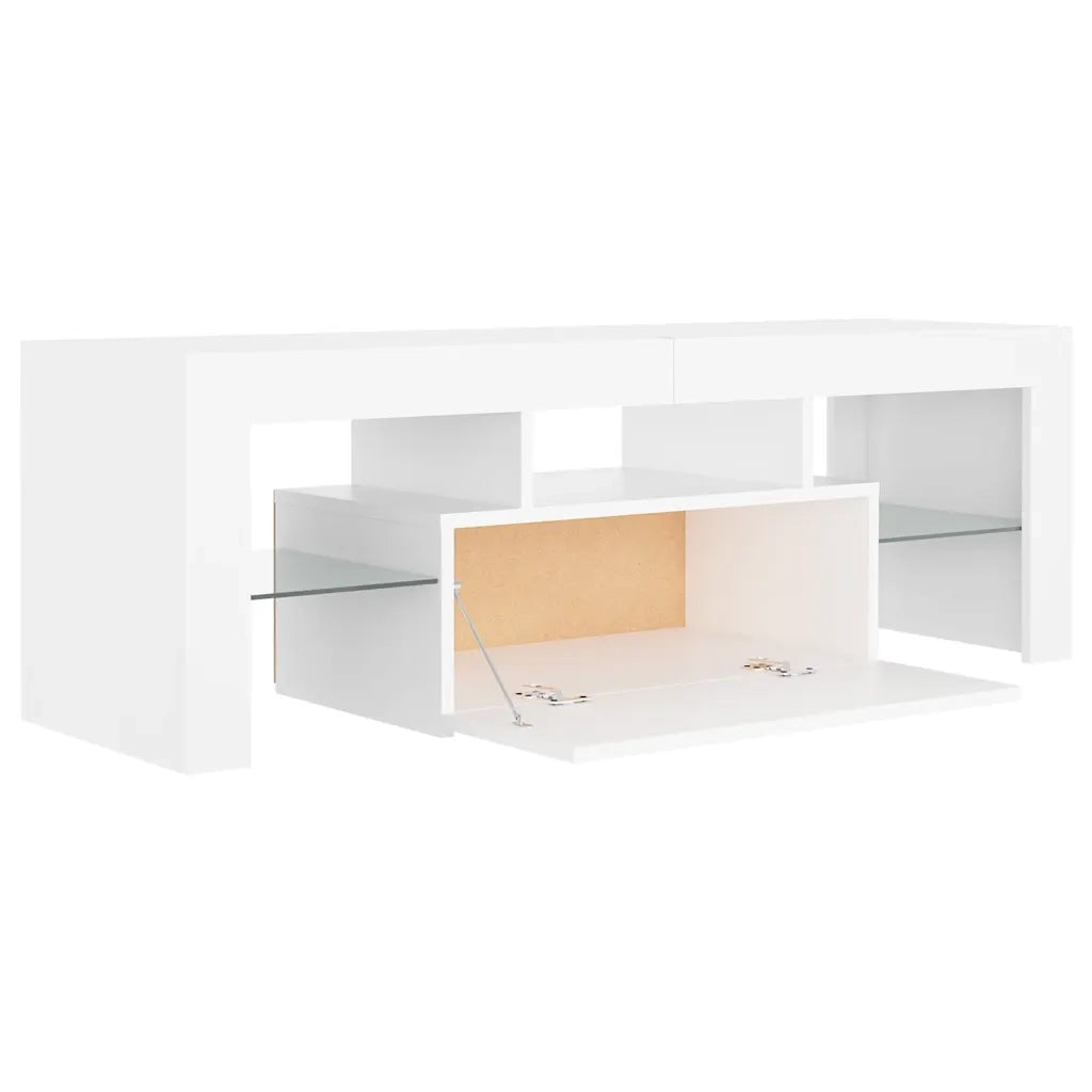 Mobile Porta TV con Luci LED Bianco 120x35x40 cm cod mxl 34040