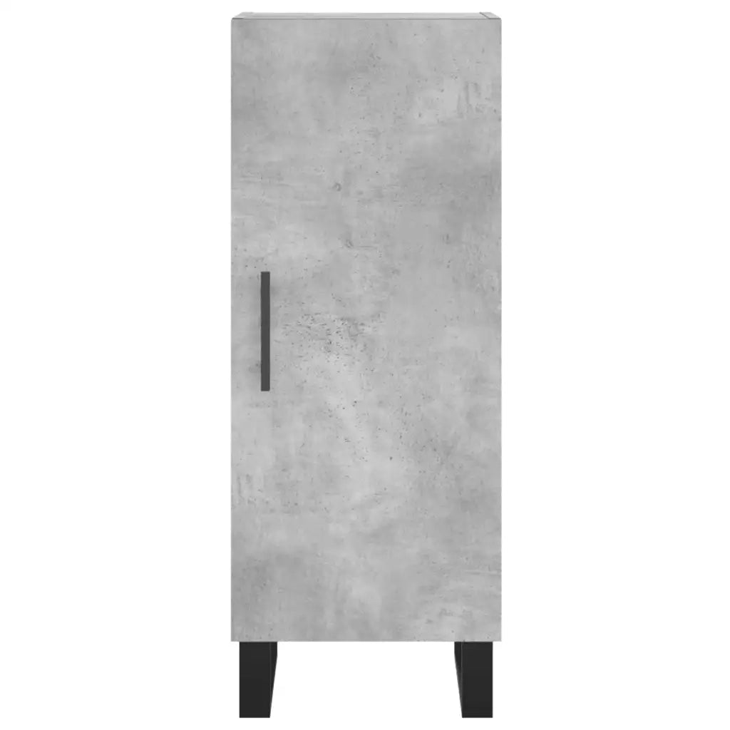 Credenza-Buffet-Armadio da cucina Grigio Cemento 34,5x34x180 cm in Legno Multistrato 872864