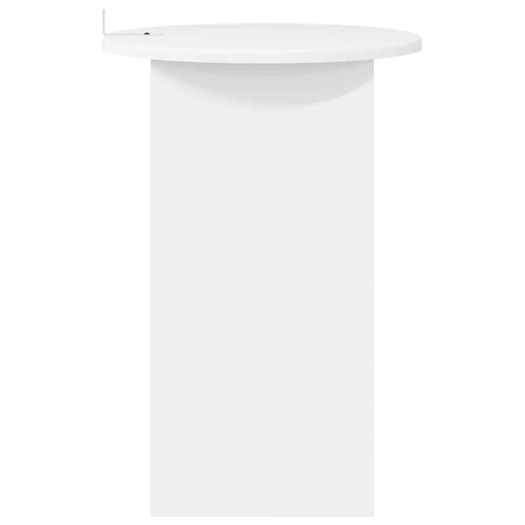 Tavolo laterale Bianco Lucido Ø 39,5 x 55 cm 8001041