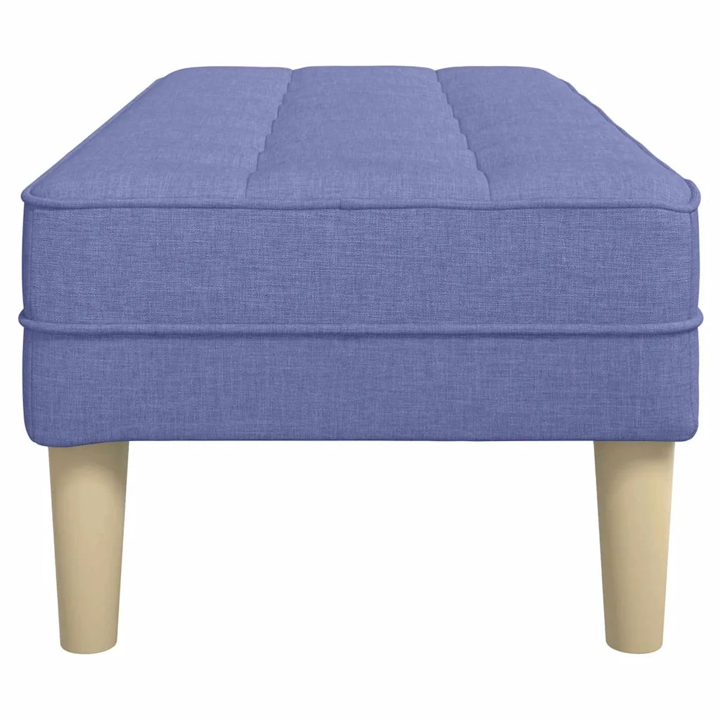 panchina con cuscino Blu jeans 113 x 57 x 39 cm Tessuto CFW5370924