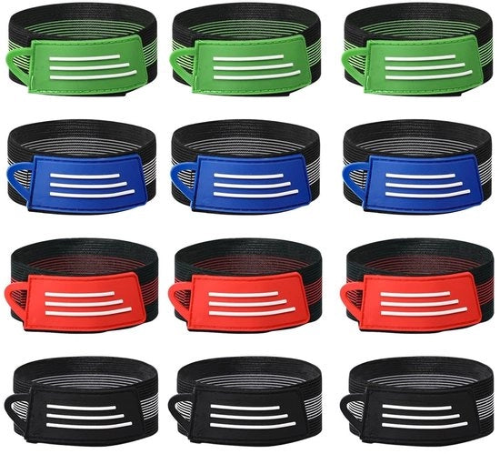 Clip per bicicletta 12 pezzi - Clip elastica alta - Strisce riflettenti - Clip a gancio e laccio - Adatto per donne/uomini - Adatto per passeggiate