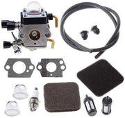 Kit di carburatore compatibile con Stihl FC72 FS72 FS74 FS76 - Con filtro d'aria e tubo di raffreddamento del motore