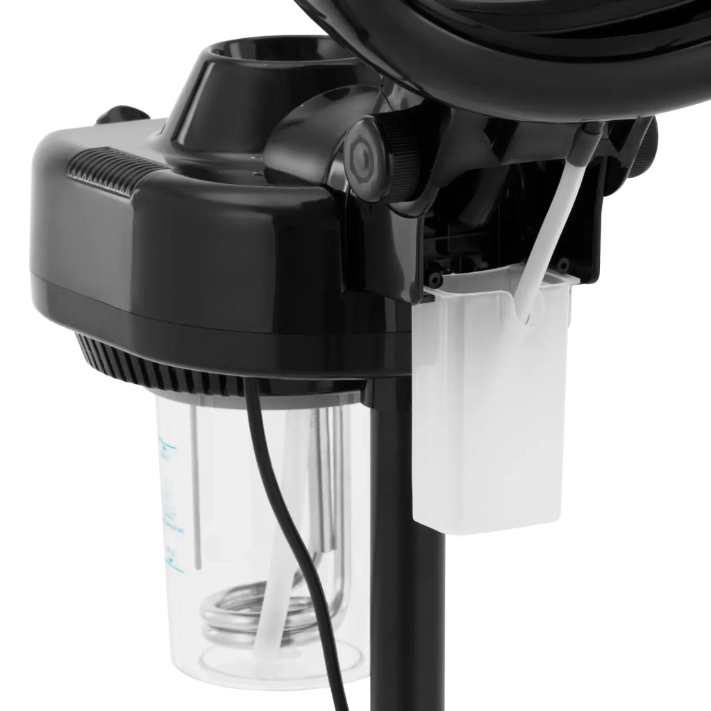 Asciugacapelli su supporto 750 watt timer 0,75 l acciaio con trattamento antiruggine plastica nera 14_0008554